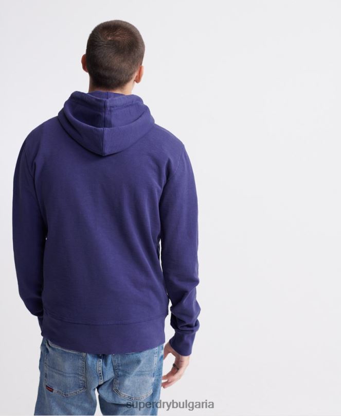 Superdry облекло N00H901 лилаво мъже супер 1 класическа неонова качулка