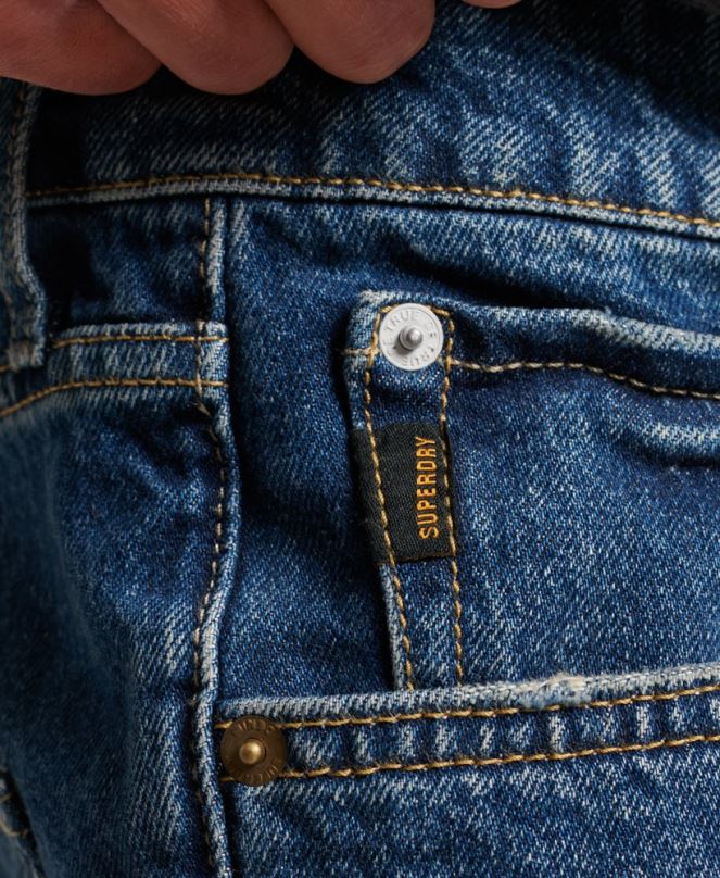 Superdry облекло N00H110 тъмно синьо мъже прави шорти