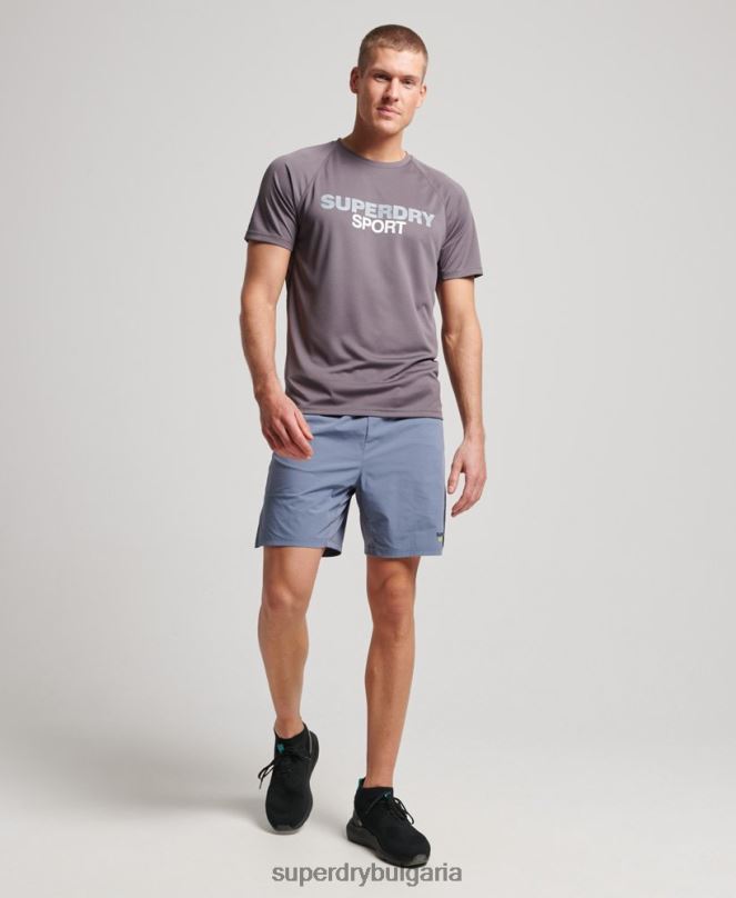 Superdry облекло N00H1408 лилаво мъже влак хибридни шорти