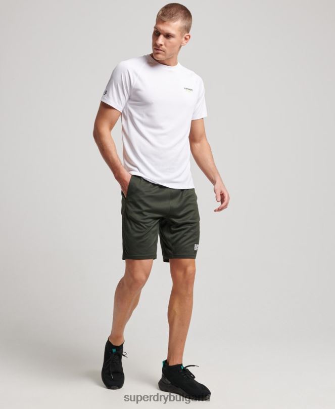 Superdry облекло N00H1412 зелено мъже влак хибридни шорти