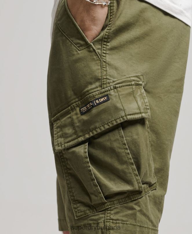 Superdry облекло N00H246 каки мъже карго панталони от органичен памук