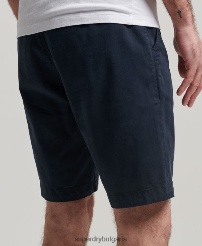 Superdry облекло N00H247 военноморски флот мъже основни чино шорти