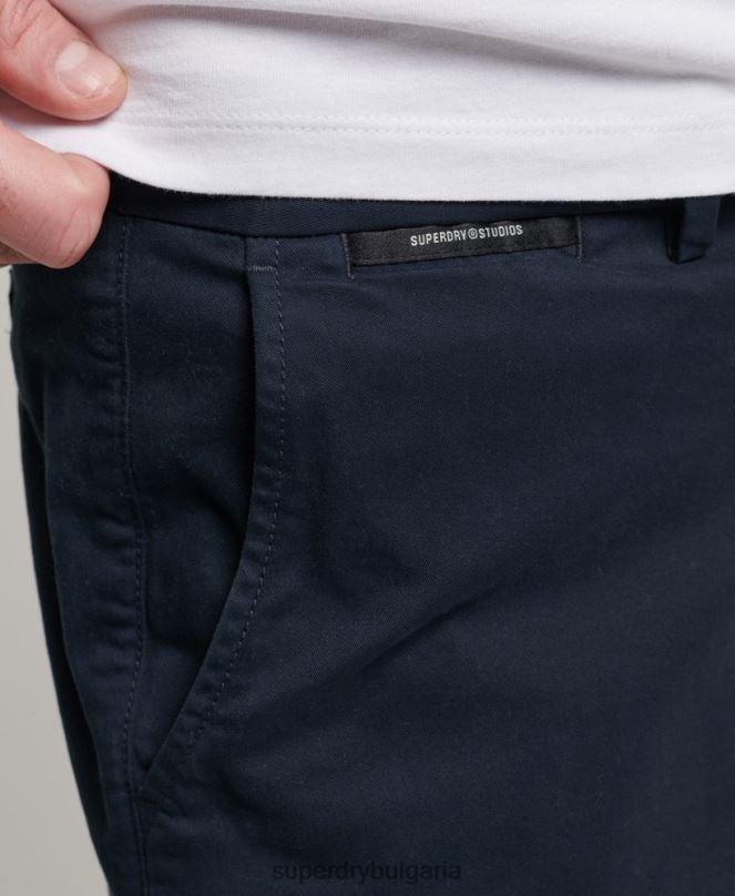 Superdry облекло N00H247 военноморски флот мъже основни чино шорти