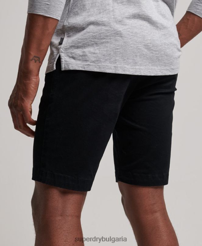 Superdry облекло N00H255 черен мъже основни чино шорти