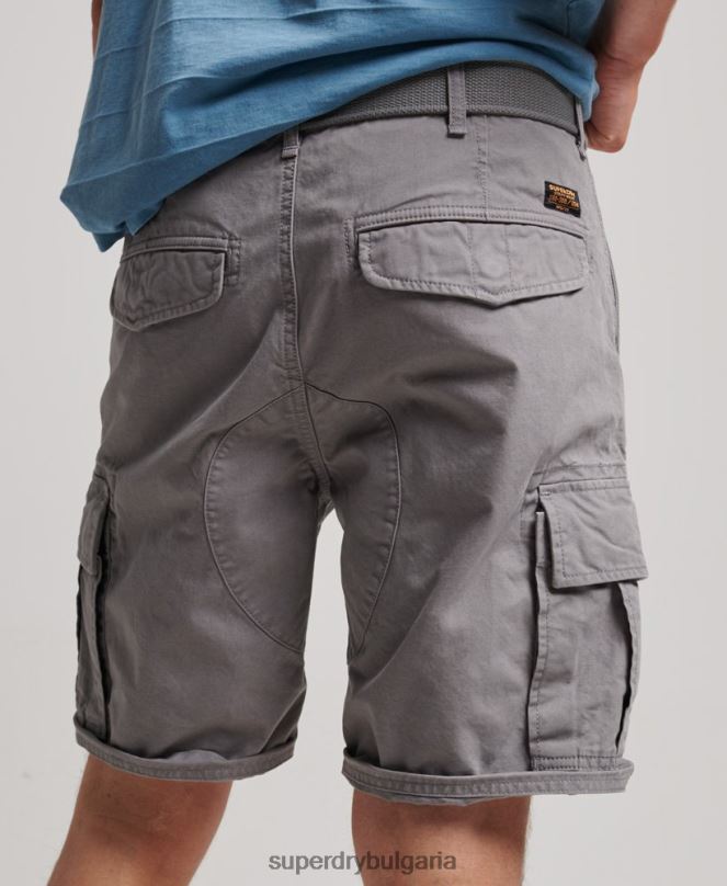 Superdry облекло N00H256 сиво мъже тежки карго панталони от органичен памук