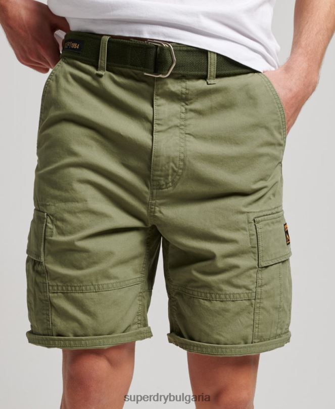 Superdry облекло N00H263 каки мъже тежки карго панталони от органичен памук