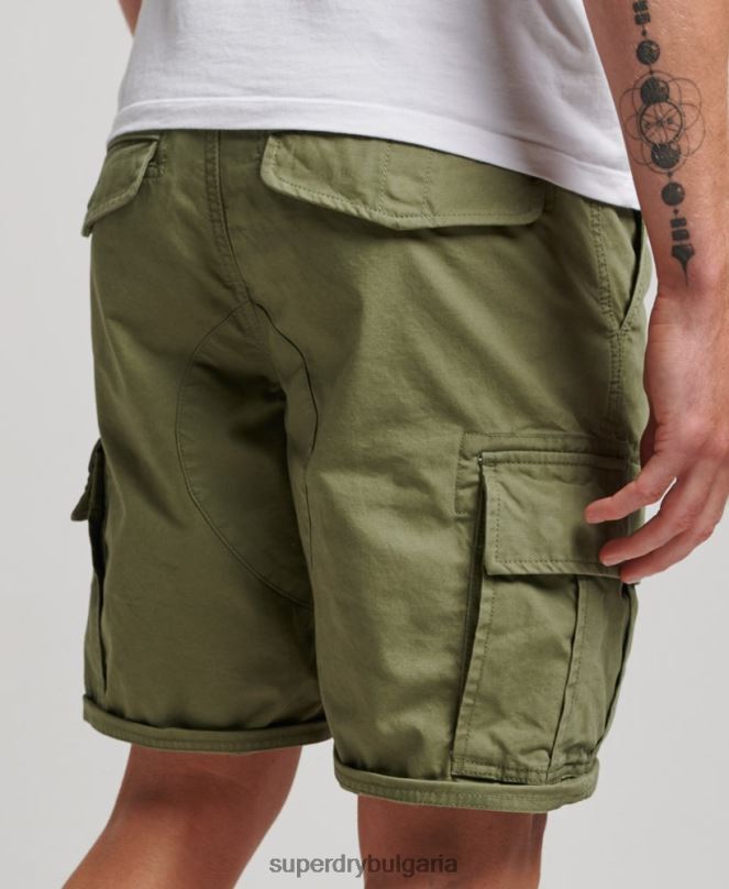 Superdry облекло N00H263 каки мъже тежки карго панталони от органичен памук
