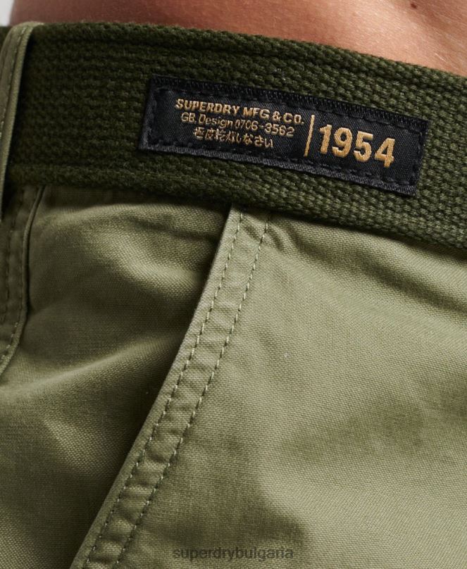 Superdry облекло N00H263 каки мъже тежки карго панталони от органичен памук