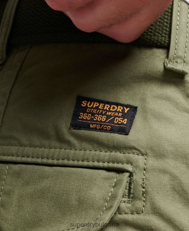 Superdry облекло N00H263 каки мъже тежки карго панталони от органичен памук