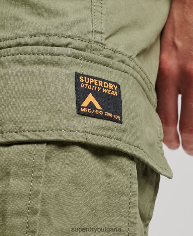 Superdry облекло N00H263 каки мъже тежки карго панталони от органичен памук