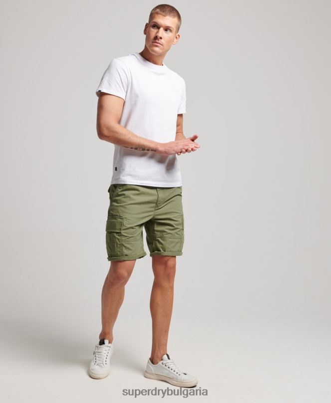 Superdry облекло N00H263 каки мъже тежки карго панталони от органичен памук