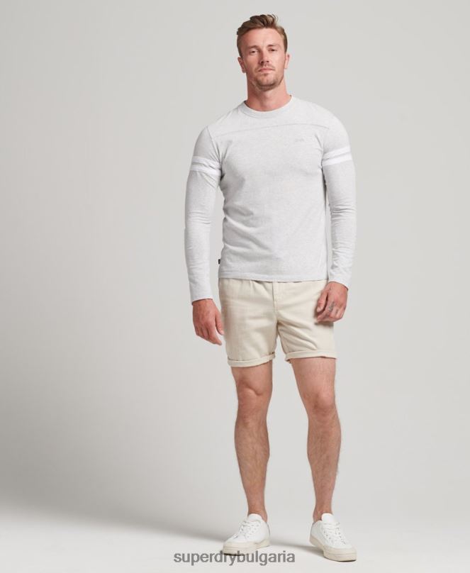 Superdry облекло N00H264 сметана мъже винтидж пребоядисани шорти