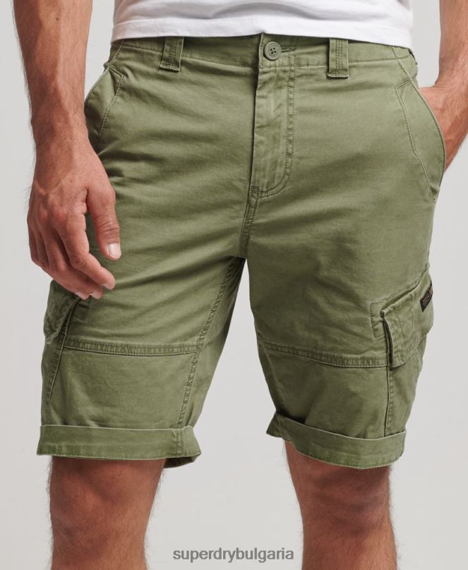 Superdry облекло N00H267 каки мъже карго панталони от органичен памук