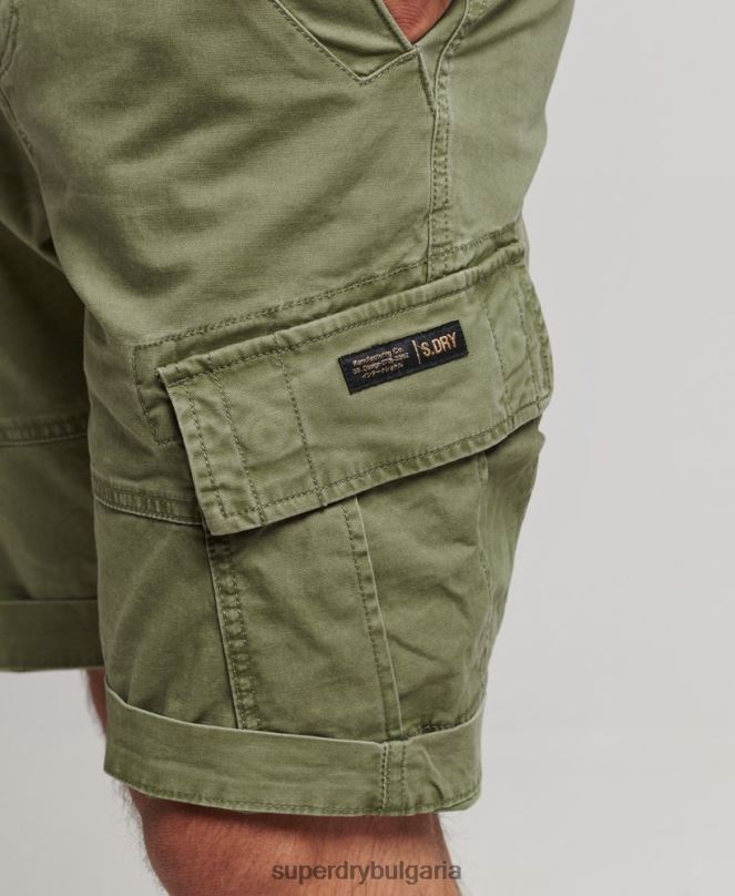 Superdry облекло N00H267 каки мъже карго панталони от органичен памук