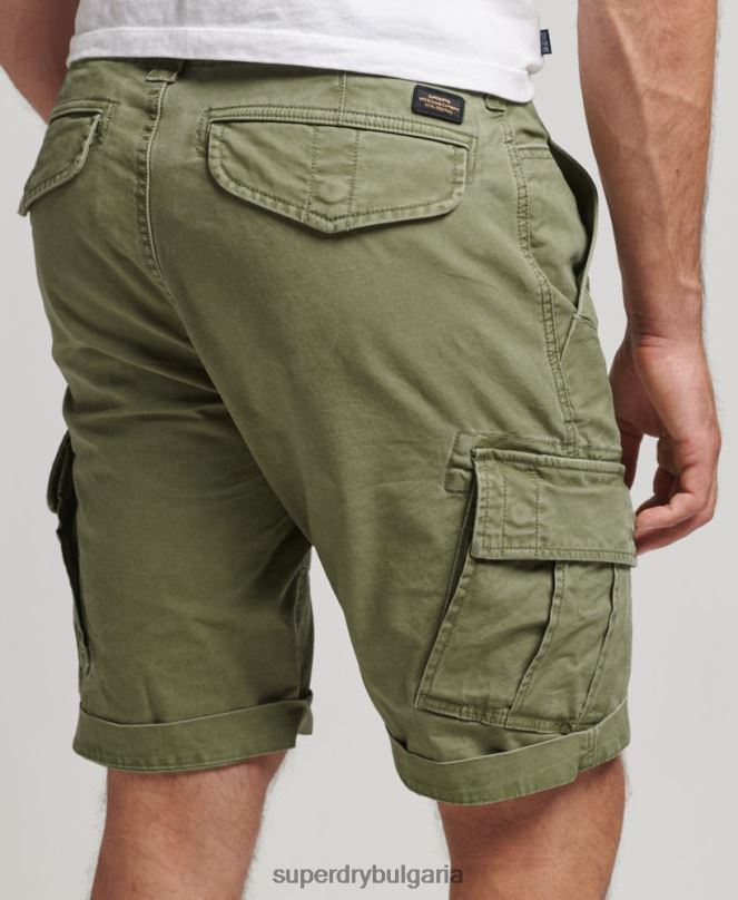 Superdry облекло N00H267 каки мъже карго панталони от органичен памук
