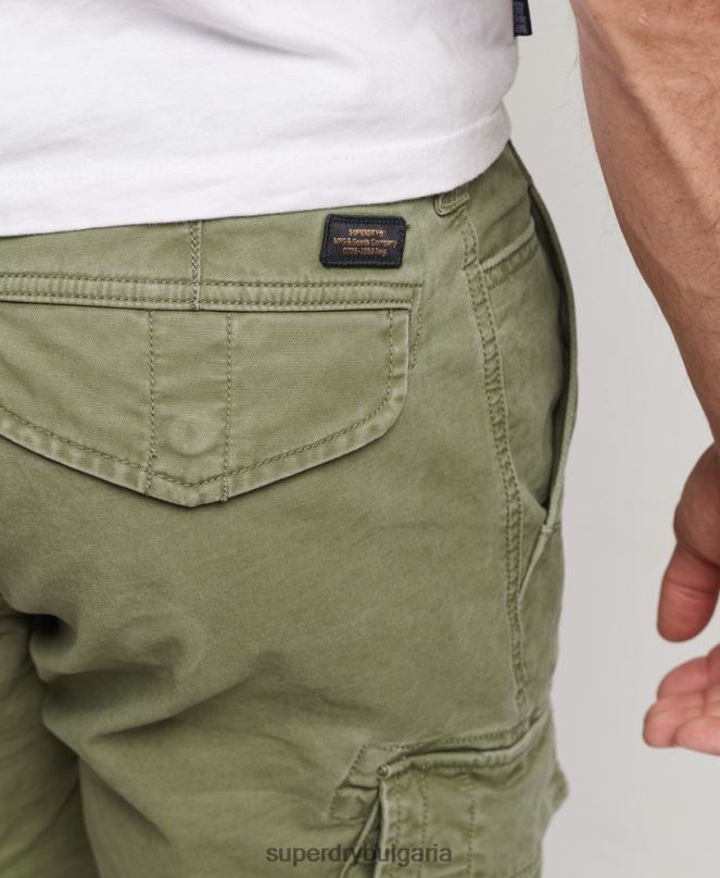 Superdry облекло N00H267 каки мъже карго панталони от органичен памук