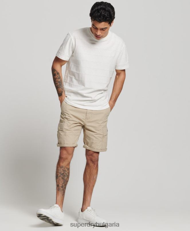 Superdry облекло N00H269 кафяво мъже тежки карго панталони от органичен памук