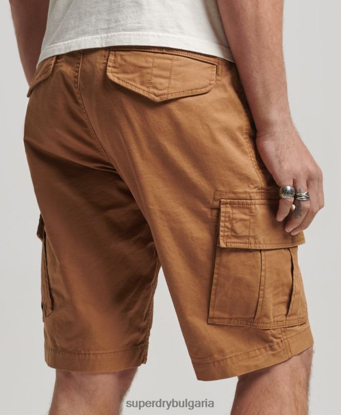 Superdry облекло N00H275 кафяво мъже карго панталони от органичен памук