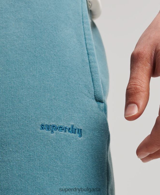 Superdry облекло N00H281 тюркоаз мъже винтидж марки шорти