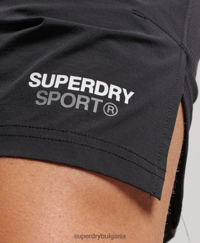 Superdry облекло N00H292 черен мъже влак хибридни шорти