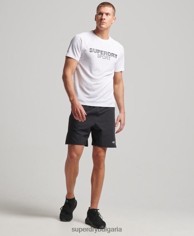 Superdry облекло N00H292 черен мъже влак хибридни шорти