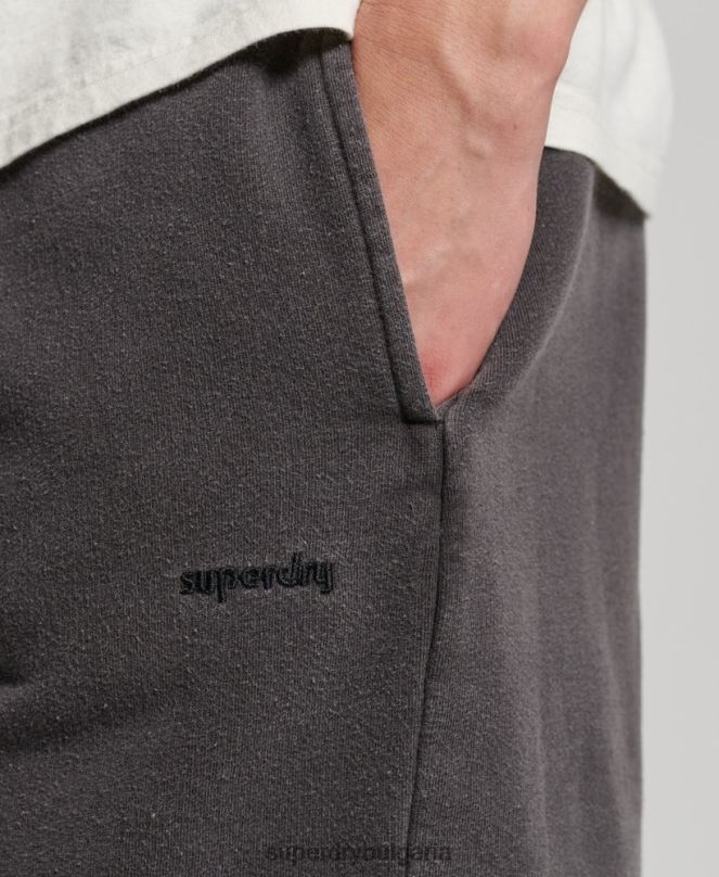 Superdry облекло N00H293 тъмно сив мъже винтидж марки шорти