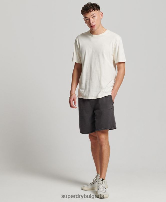 Superdry облекло N00H293 тъмно сив мъже винтидж марки шорти