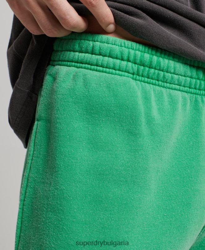 Superdry облекло N00H295 зелено мъже винтидж марки шорти