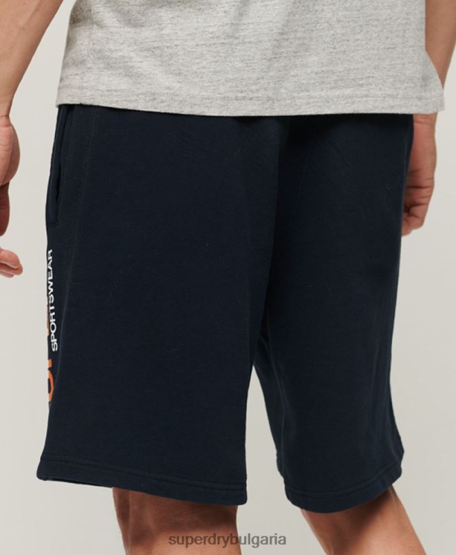 Superdry облекло N00H296 военноморски флот мъже спортни широки шорти