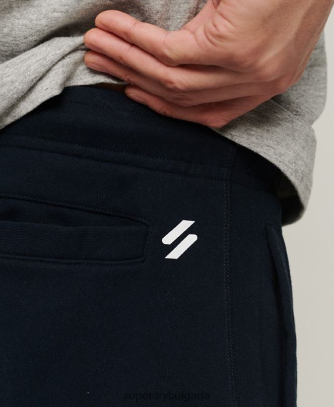 Superdry облекло N00H296 военноморски флот мъже спортни широки шорти