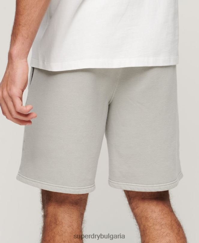 Superdry облекло N00H297 светло сив мъже винтидж марки шорти