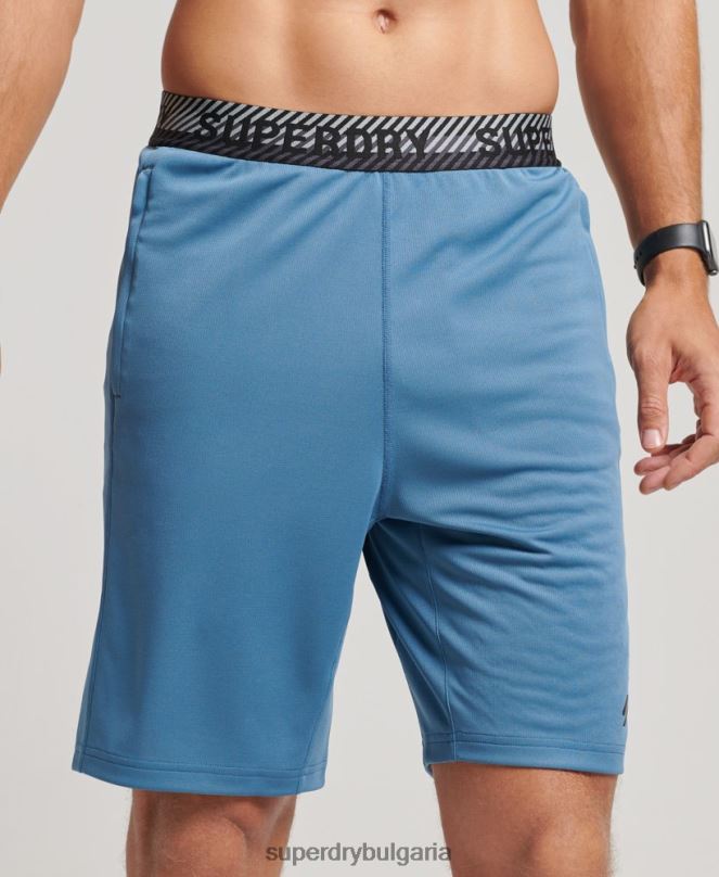 Superdry облекло N00H298 син мъже основни спокойни шорти