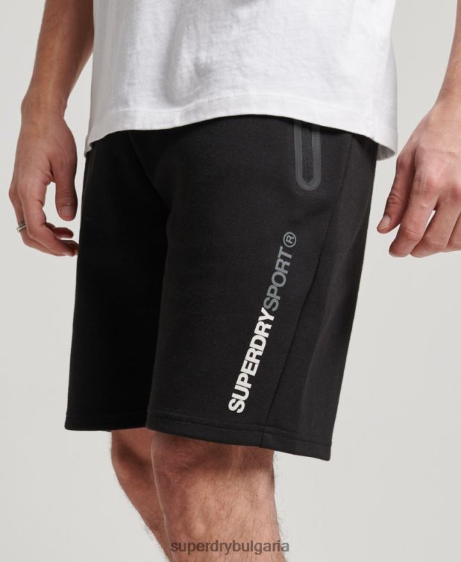 Superdry облекло N00H315 черен мъже гимтек шорти