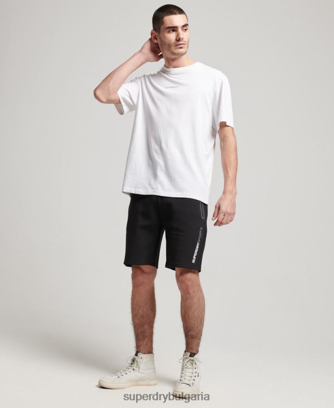 Superdry облекло N00H315 черен мъже гимтек шорти