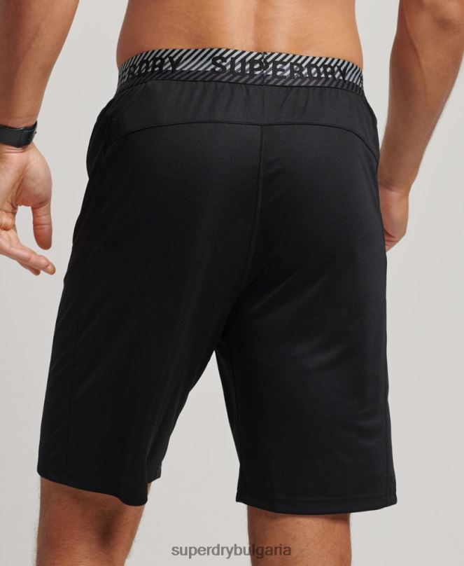 Superdry облекло N00H316 черен мъже основни спокойни шорти