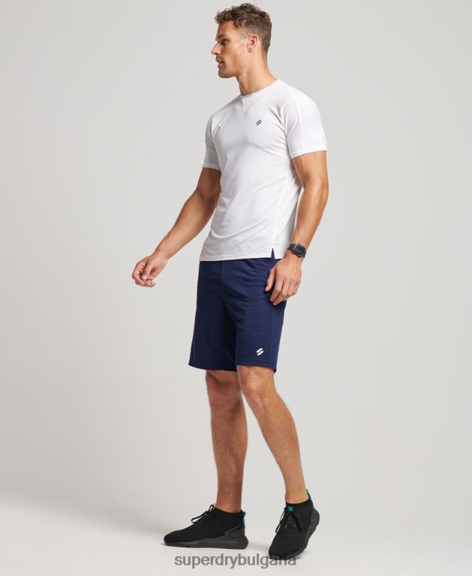 Superdry облекло N00H317 военноморски флот мъже основни спокойни шорти
