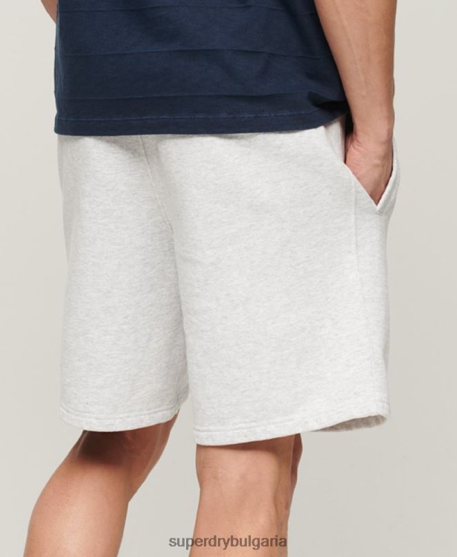 Superdry облекло N00H321 сиво мъже спортни широки шорти