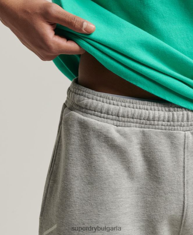 Superdry облекло N00H323 сиво мъже кодови спортни шорти