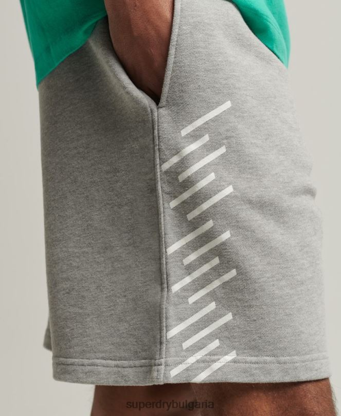 Superdry облекло N00H323 сиво мъже кодови спортни шорти