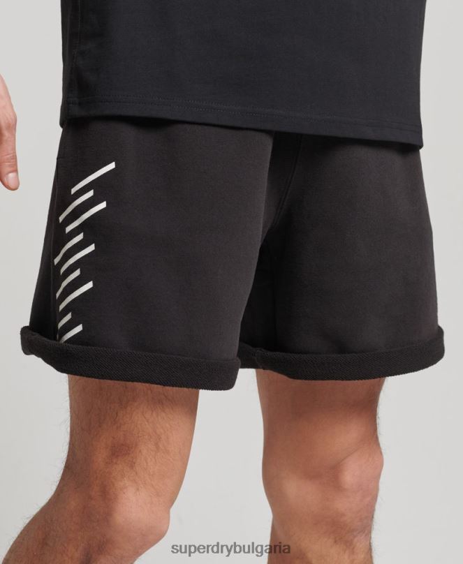 Superdry облекло N00H328 черен мъже кодови спортни шорти