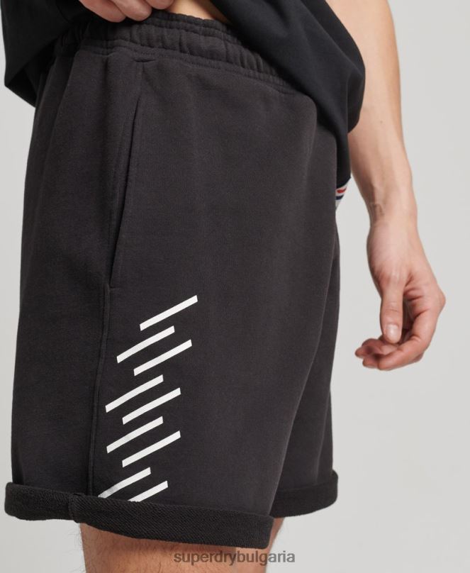 Superdry облекло N00H328 черен мъже кодови спортни шорти