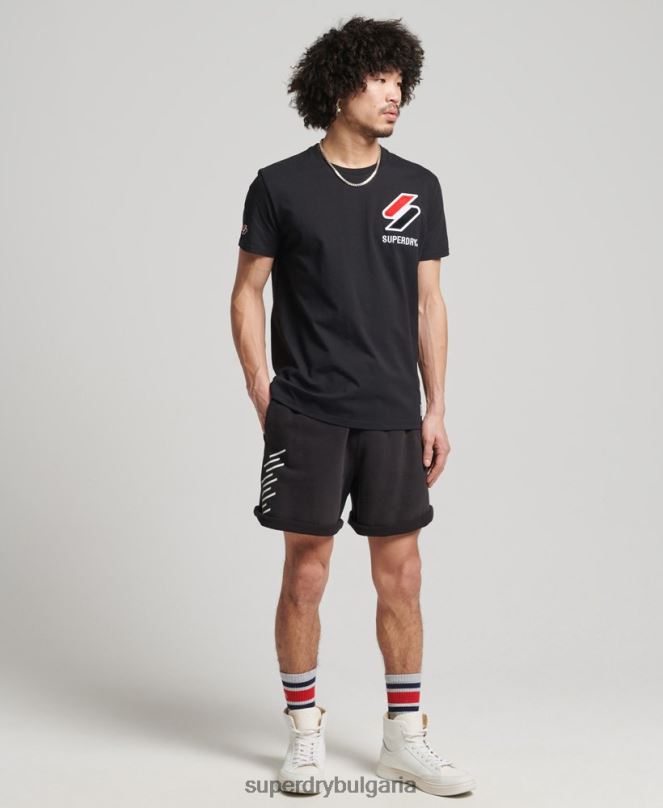 Superdry облекло N00H328 черен мъже кодови спортни шорти