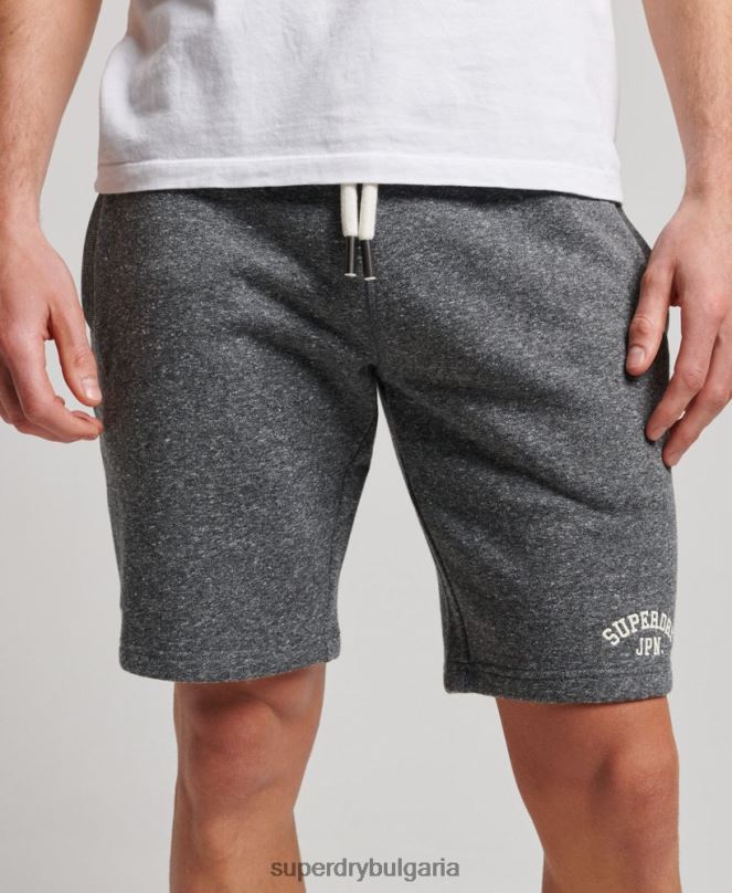 Superdry облекло N00H332 тъмно сив мъже ретро спортни шорти за фитнес