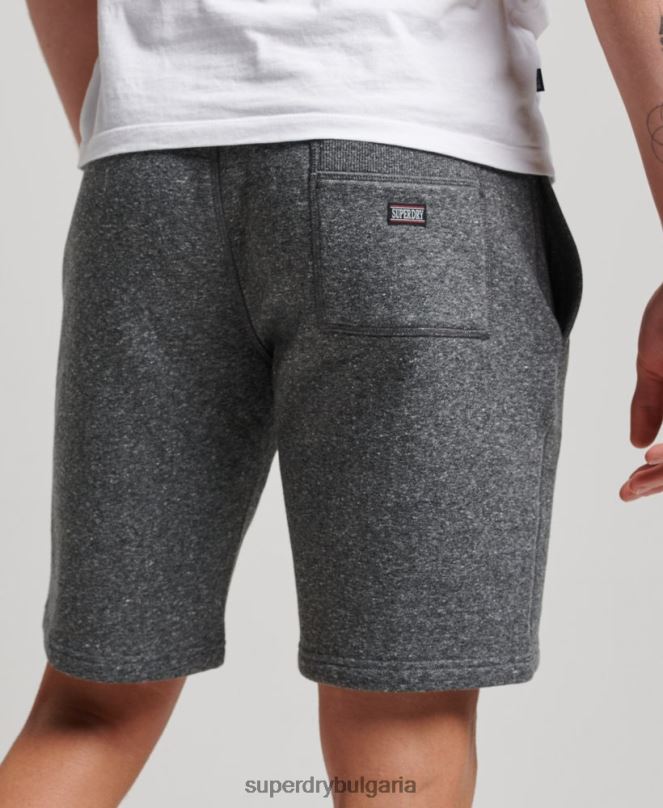 Superdry облекло N00H332 тъмно сив мъже ретро спортни шорти за фитнес