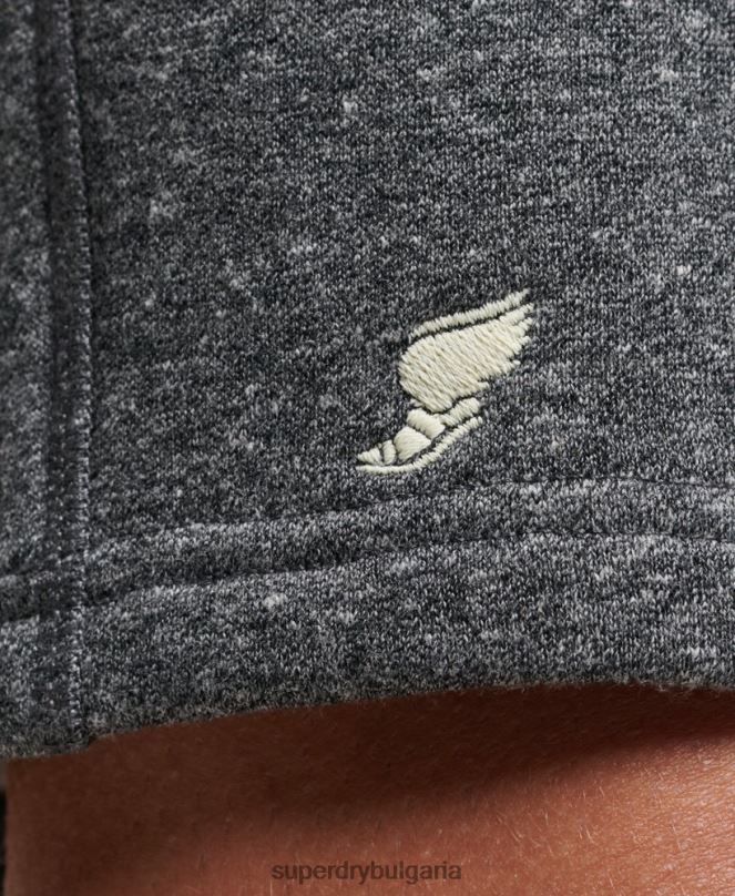 Superdry облекло N00H332 тъмно сив мъже ретро спортни шорти за фитнес