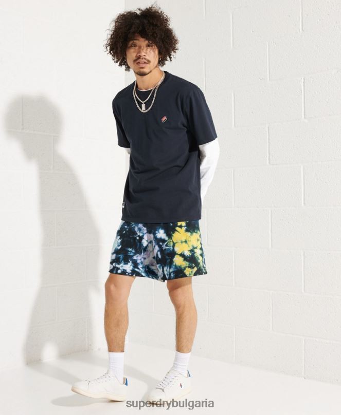 Superdry облекло N00H337 мулти мъже къси панталони тип tie dye