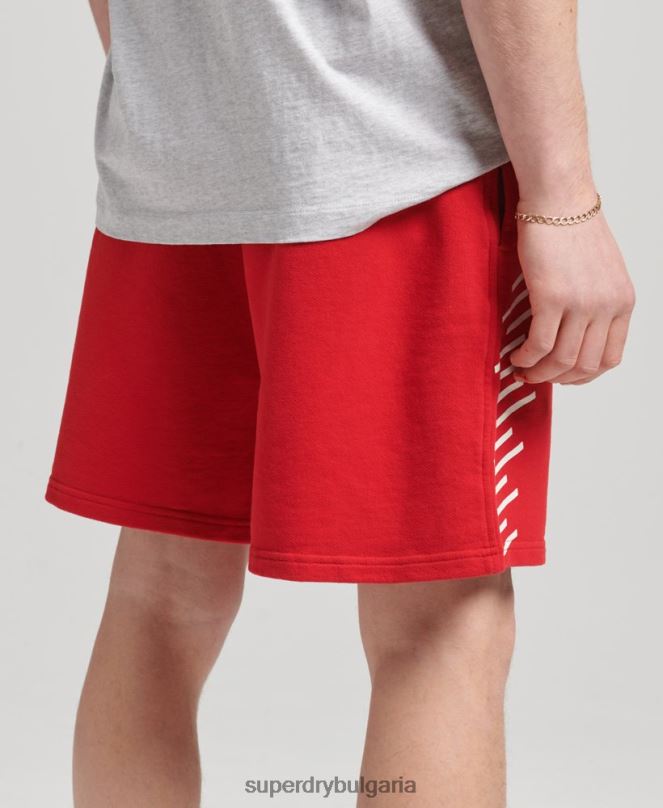 Superdry облекло N00H338 червен мъже кодови спортни шорти