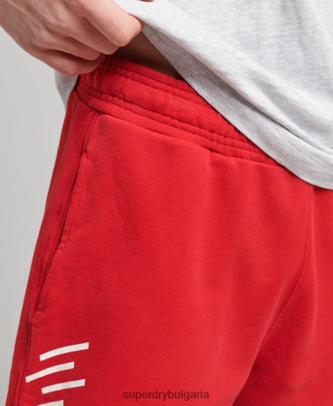 Superdry облекло N00H338 червен мъже кодови спортни шорти