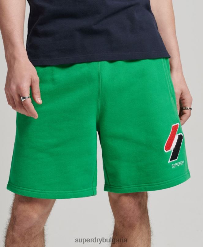 Superdry облекло N00H340 зелено мъже код класически суичъри