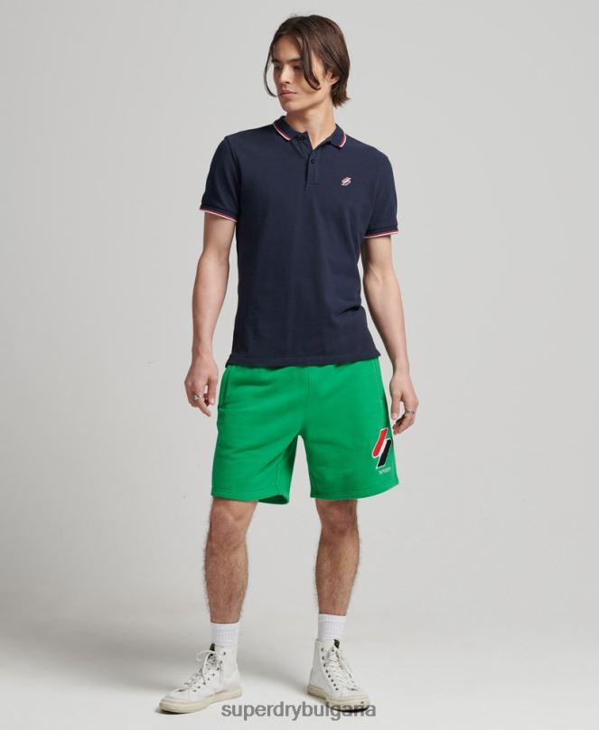 Superdry облекло N00H340 зелено мъже код класически суичъри